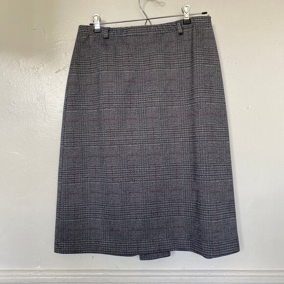 Vintage 1970s Sears Plaid Pattern Skirt - Picture 1 of 4